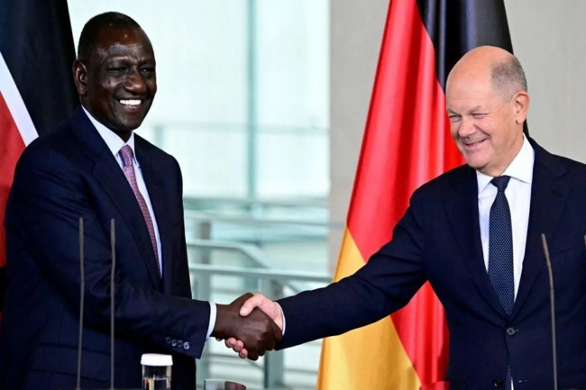 Le chancelier allemand Olaf Scholz et le président kenyan William Ruto