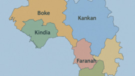 Carte géographique de Guinée
