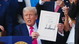 Le président des États-Unis, Donald Trump