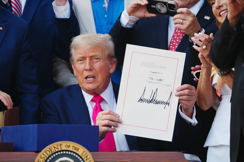 Le président des États-Unis, Donald Trump