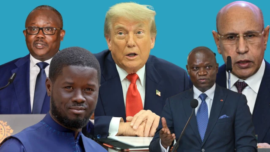 SOMMET ENTRE LE PRESIDENT AMERICAIN ET CINQ DIRIGEANTS AFRICAINS