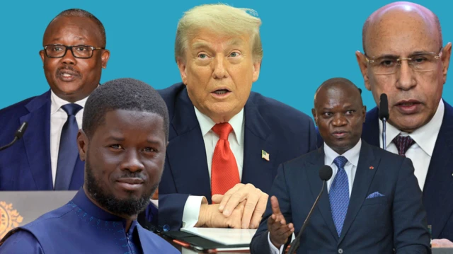 SOMMET ENTRE LE PRESIDENT AMERICAIN ET CINQ DIRIGEANTS AFRICAINS