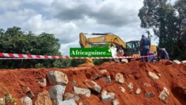 Guinée conkry un pont reliant Pita à Labé s’effondre