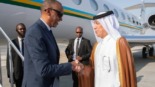 Le président Kagame est arrivé au Qatar pour une visite officielle